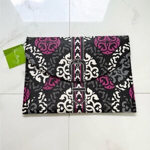 Vera Bradley Double Take Tablet Envelope Clutch Pouch Canterberry Magenta